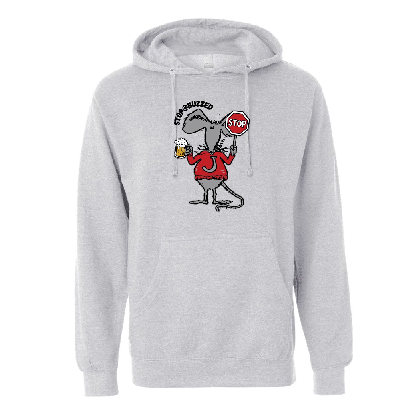 Stop @ Buzzed Independent Trading Co. Midweight Hooded Sweatshirt