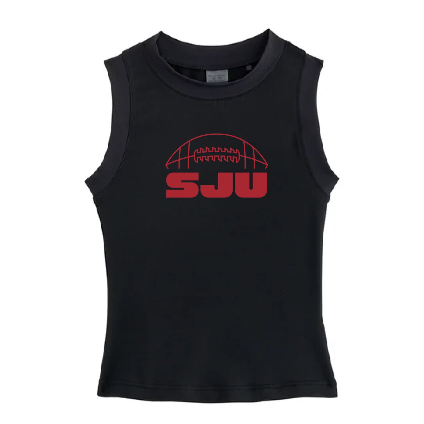 SJU Football 2025 Women's Varsity High Stretch Fitted Tank