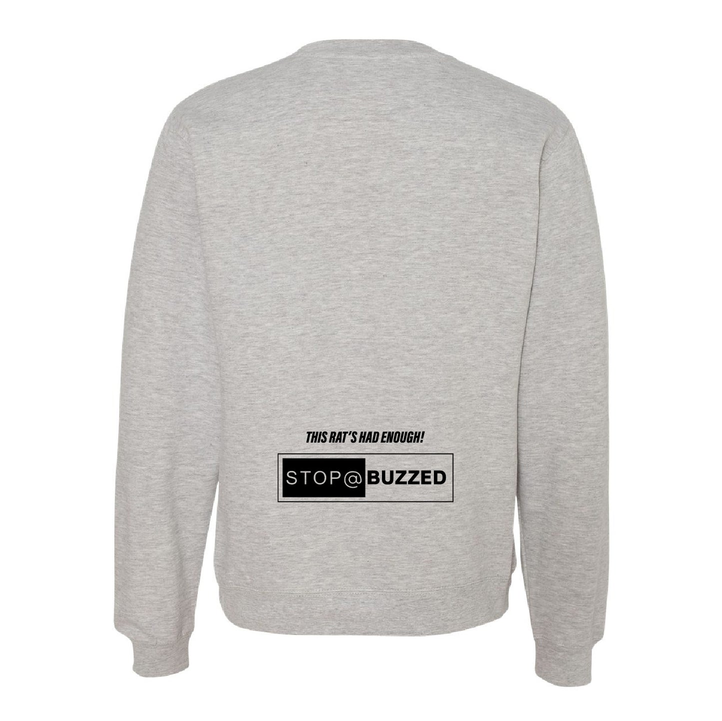 Stop @ Buzzed Independent Trading Co. Unisex Midweight Crewneck Sweatshirt