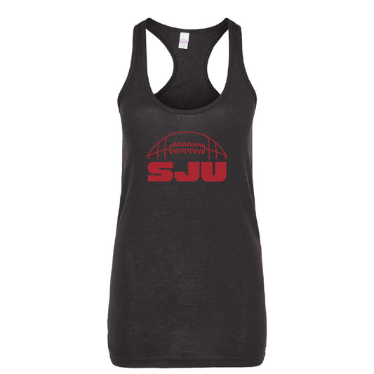 SJU Football 2025 Women's Poly-Rich Racerback Tank Top