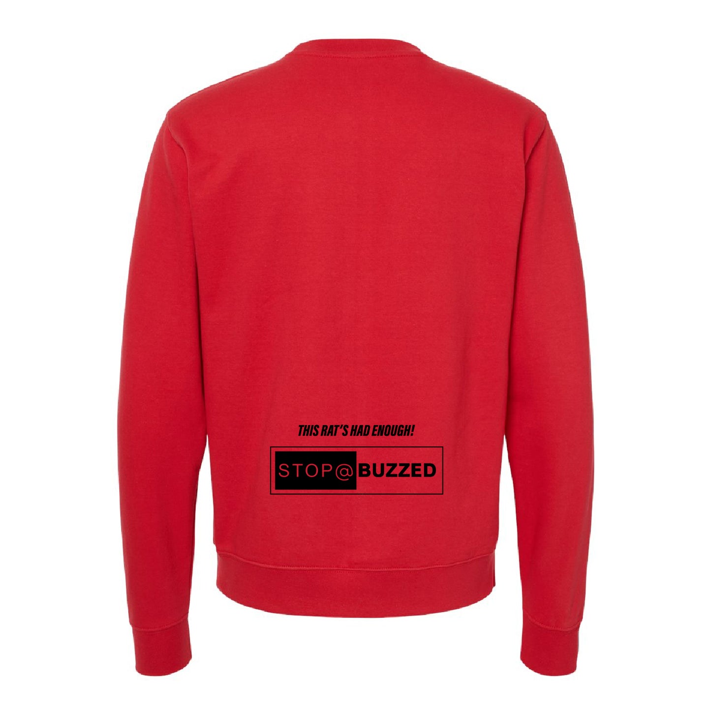 Stop @ Buzzed Independent Trading Co. Unisex Midweight Crewneck Sweatshirt